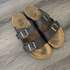 Dockers Men's Brown and Tan Buckle Sandals